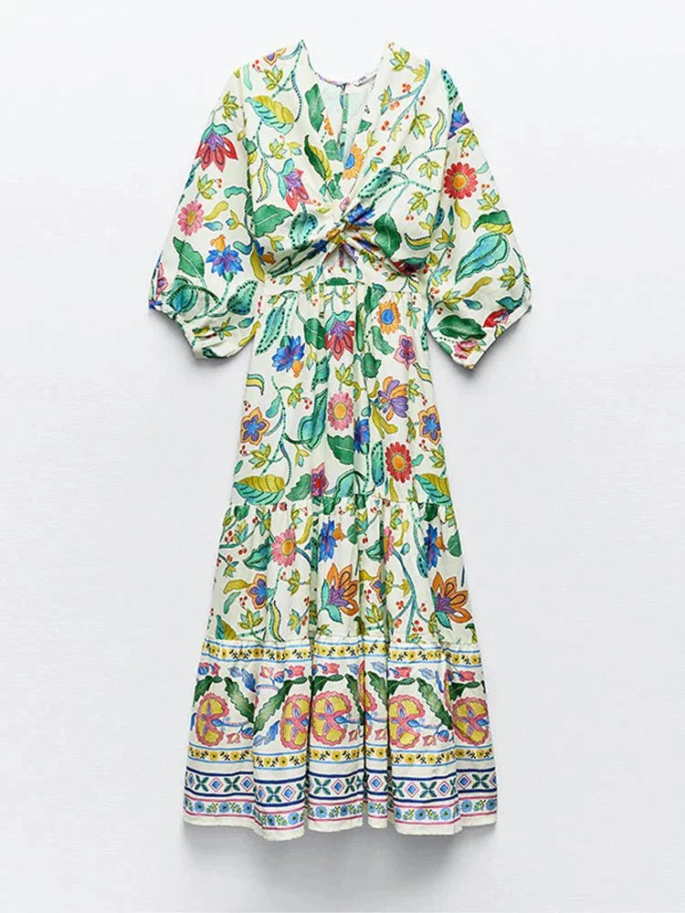 Elanore - Tropical Floral Dress