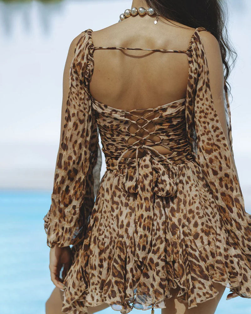 Ravela - Leopard Print Dress
