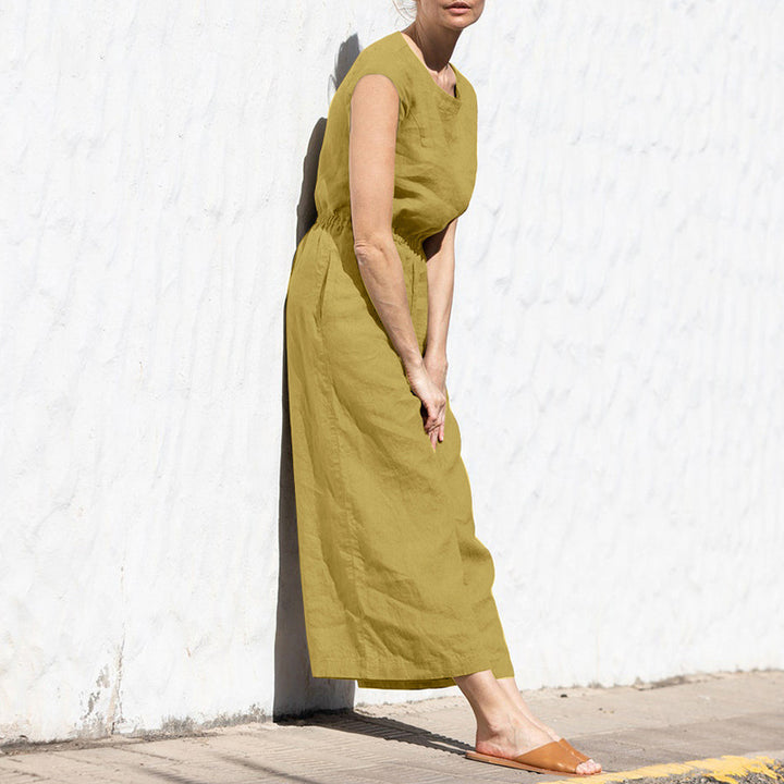 Tavina - Sleeveless Relaxed Jumpsuit