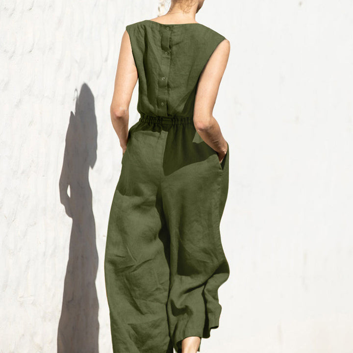 Tavina - Sleeveless Relaxed Jumpsuit