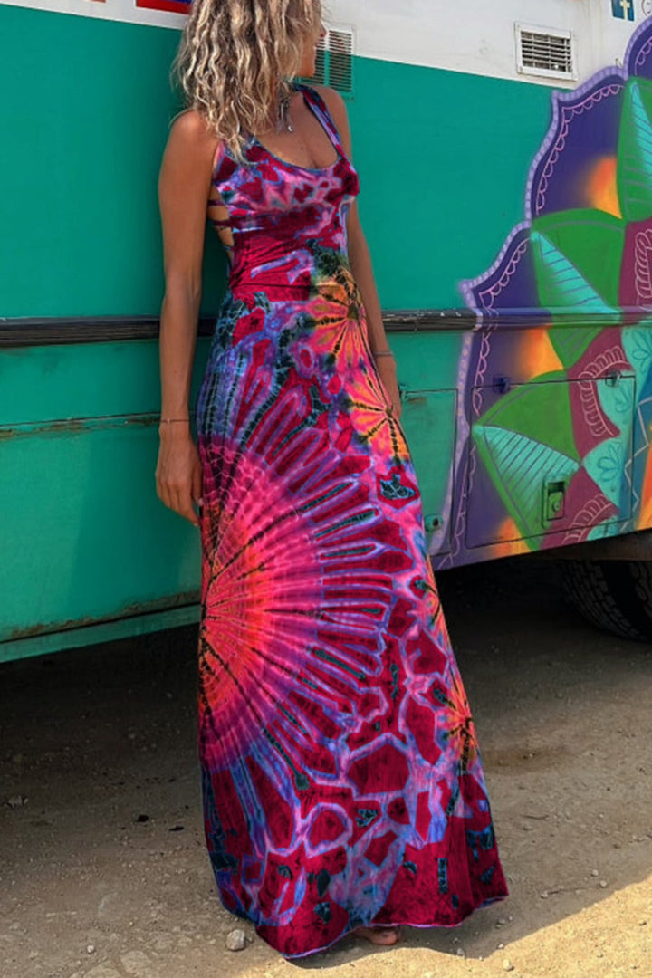 Krista - Radiant Tie-Dye Dress