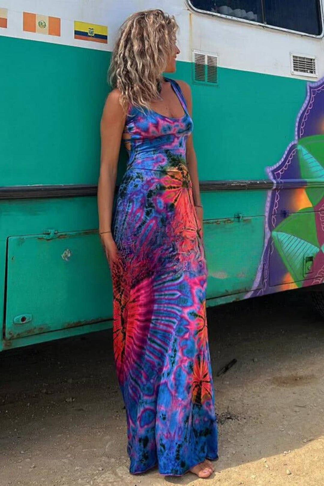 Krista - Radiant Tie-Dye Dress