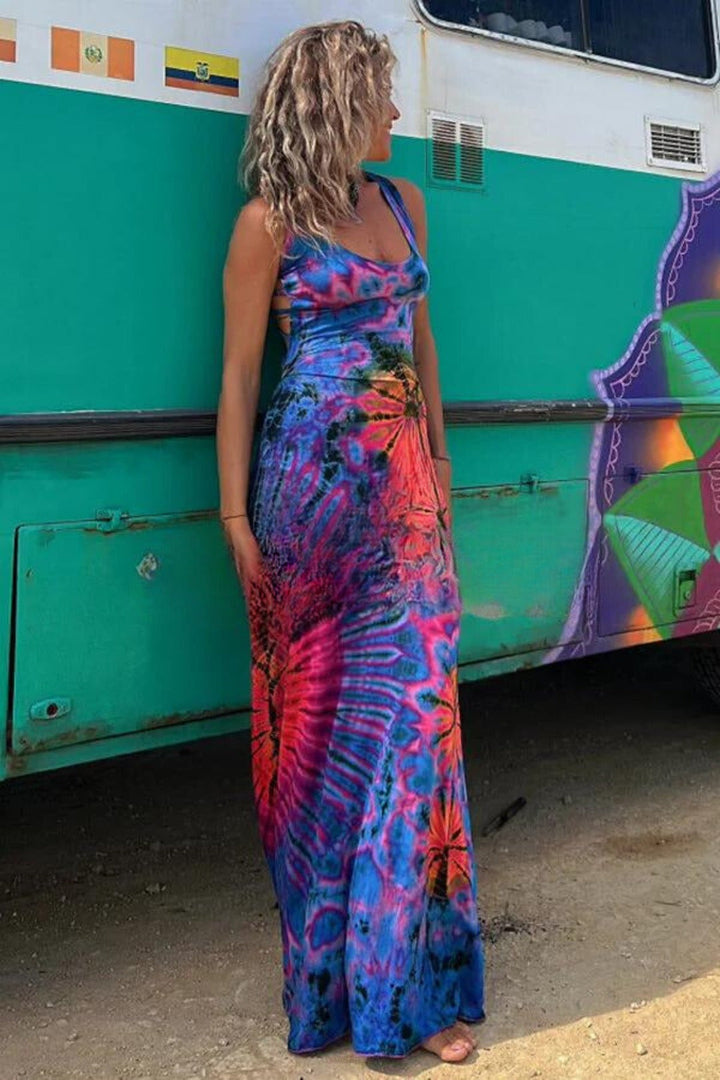 Krista - Radiant Tie-Dye Dress