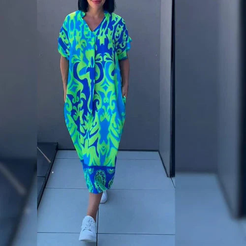 Cyla - Artistic Printed Dress