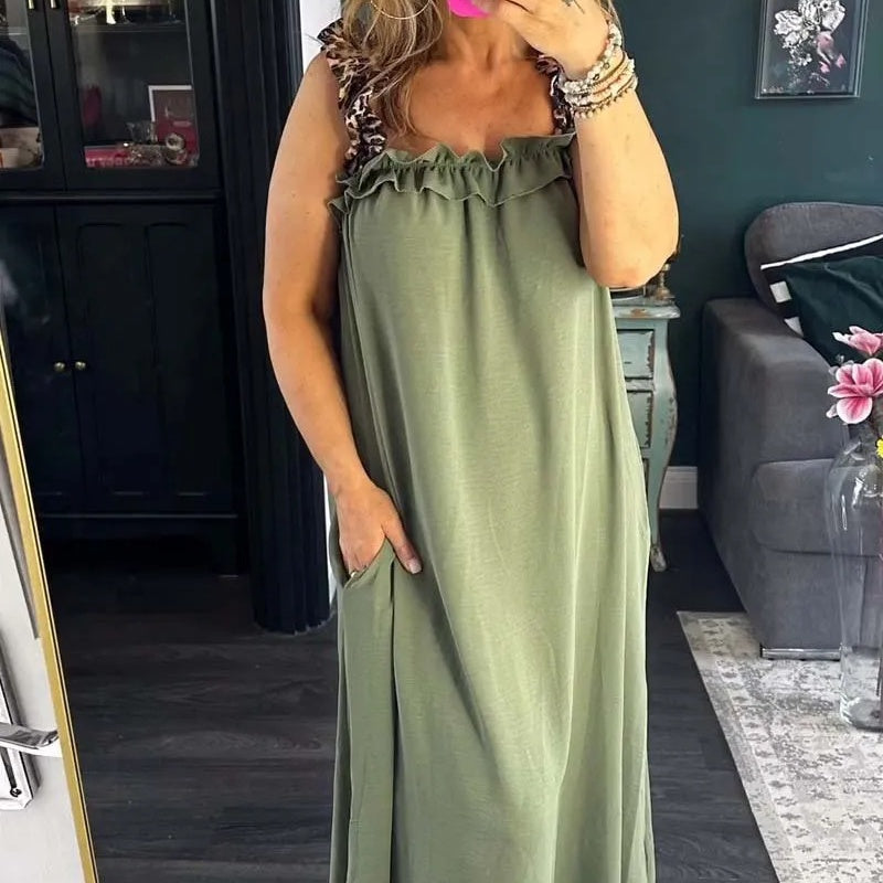 Sonia - Ruffle Drape Dress