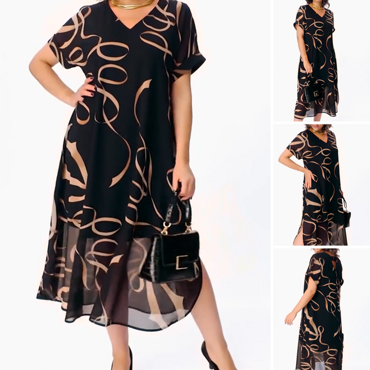 Amanda - Chic Abstract Dress