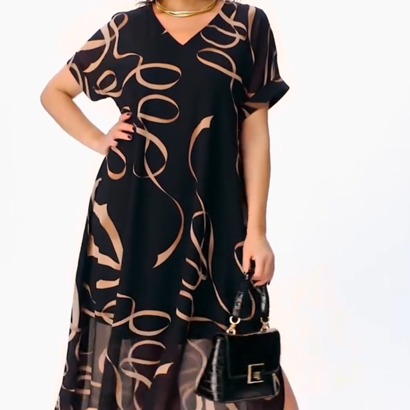 Amanda - Chic Abstract Dress