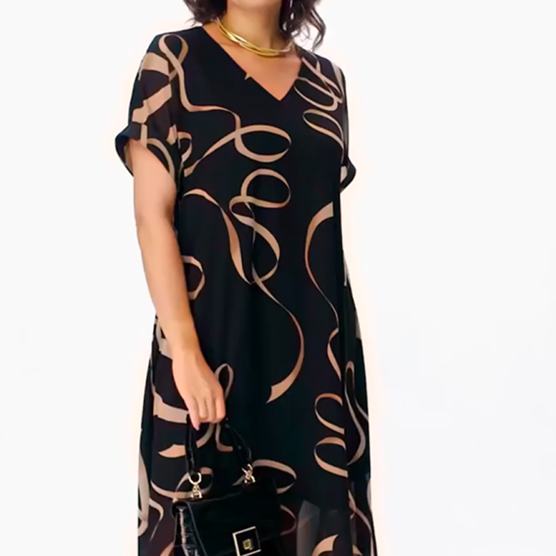 Amanda - Chic Abstract Dress