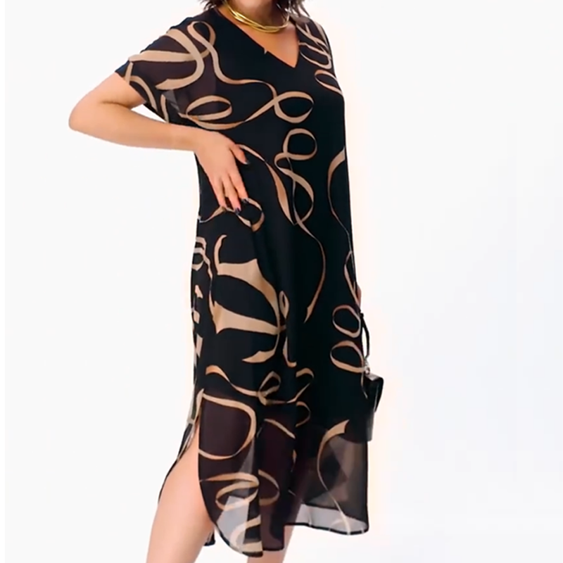 Amanda - Chic Abstract Dress
