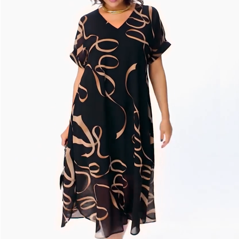 Amanda - Chic Abstract Dress