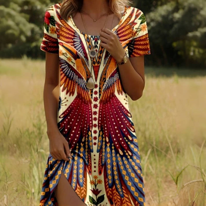 Sahara - Boho Printed Dress