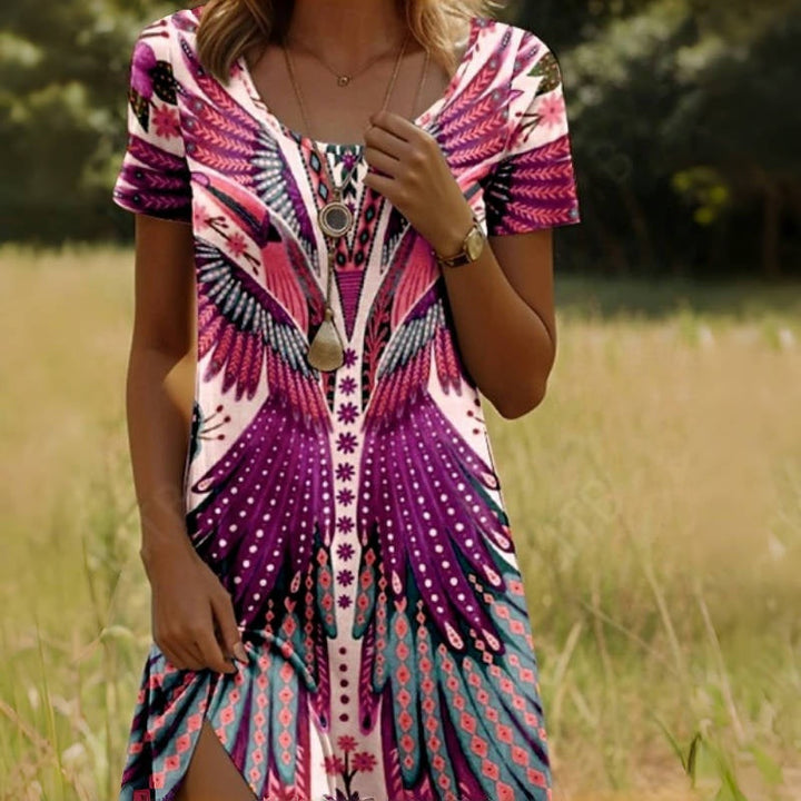 Sahara - Boho Printed Dress